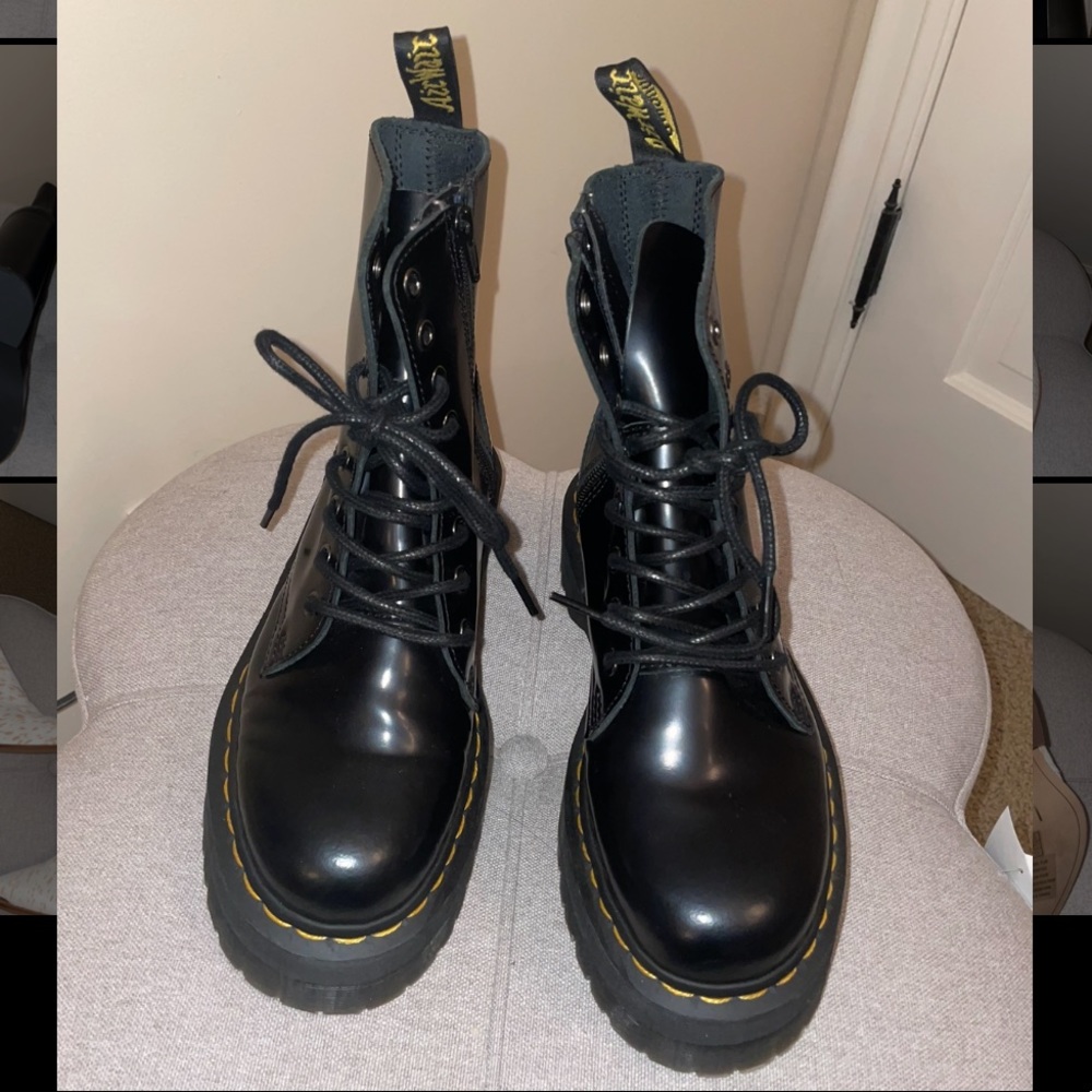 JADON SMOOTH LEATHER PLATFORM BOOTS